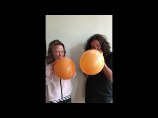 orange balloon challenge gets scary